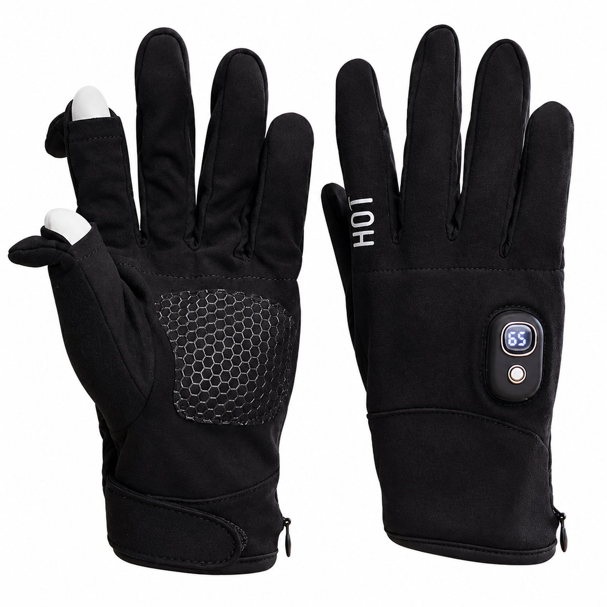 Rechargeable Heated Gloves – Touchscreen Winter Gloves with Adjustable Heat