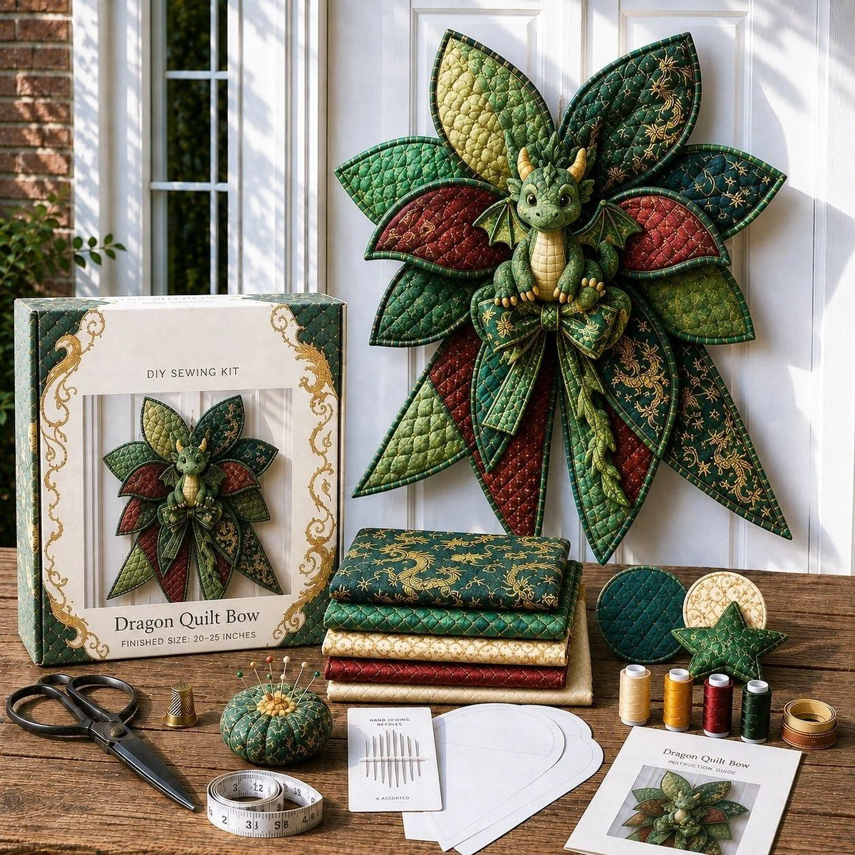 DIY Quilted Animal Door Hanging Sewing Kit