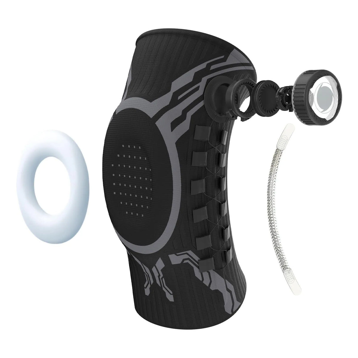 Dial-Adjustable Sports Knee Brace with Alloy Spring Support