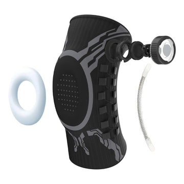 Dial-Adjustable Sports Knee Brace with Alloy Spring Support