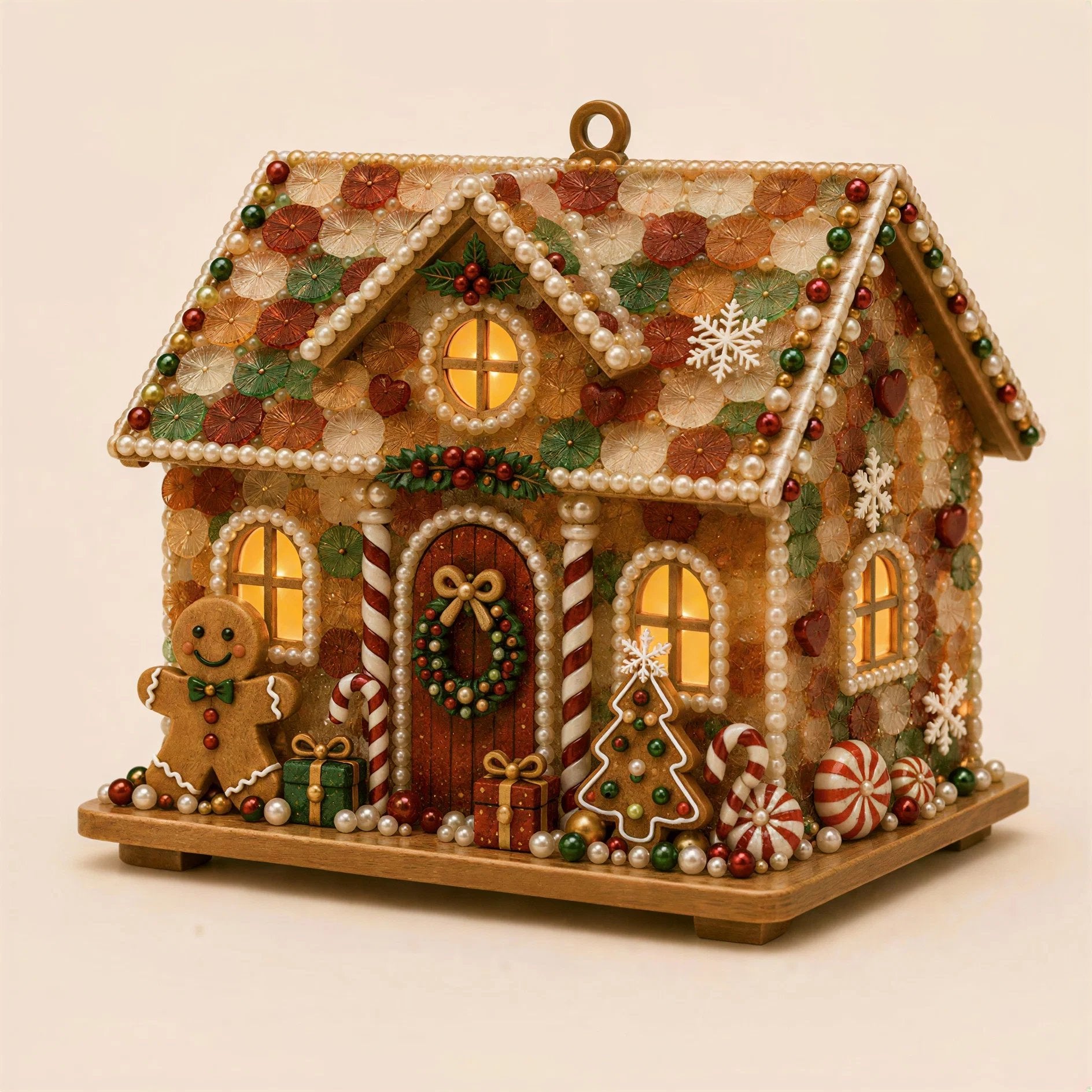 DIY Glowing Coastal Glass-Style Christmas Cottage Kit Collection