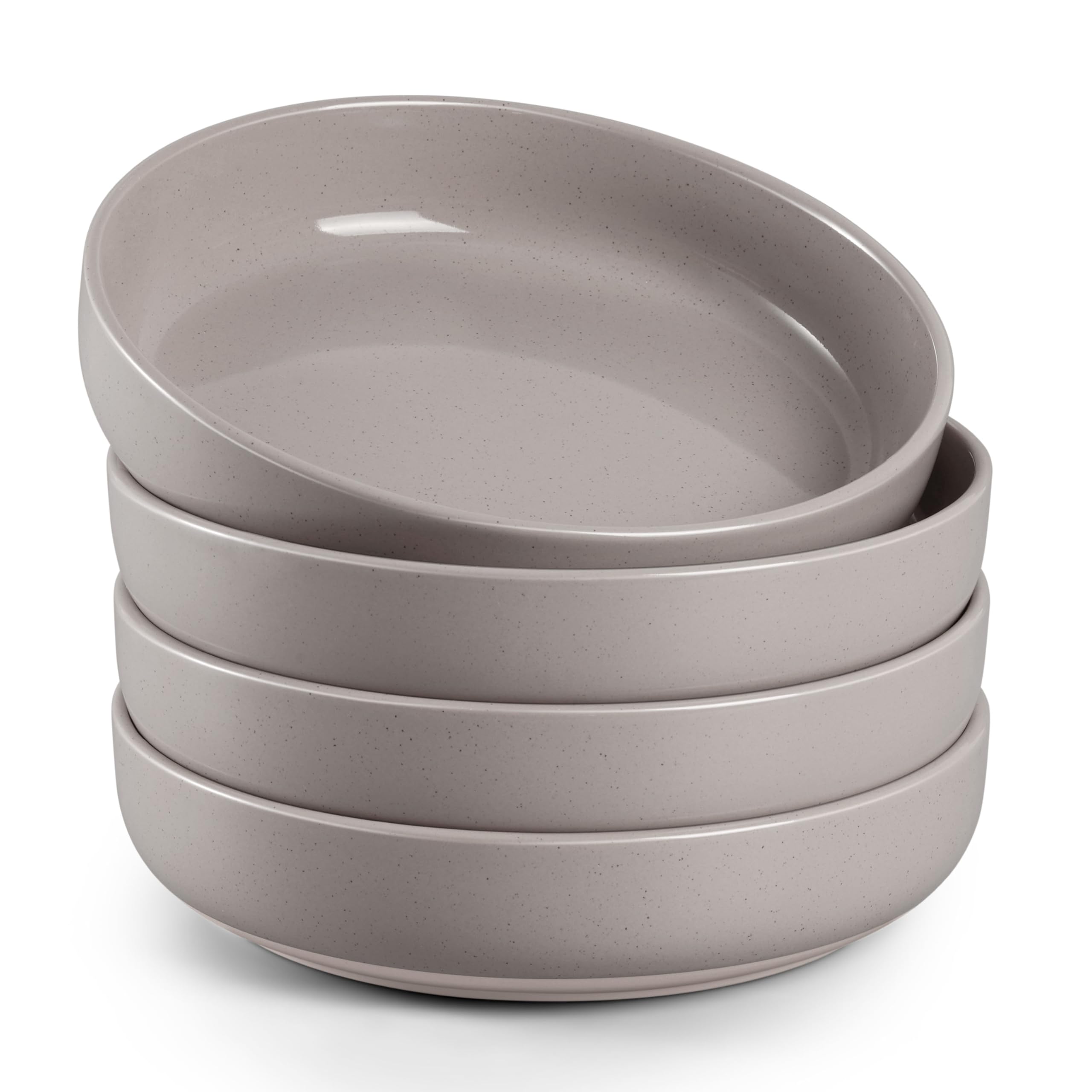 33oz Pasta Bowls Set – Wide & Shallow Stoneware Salad Bowls