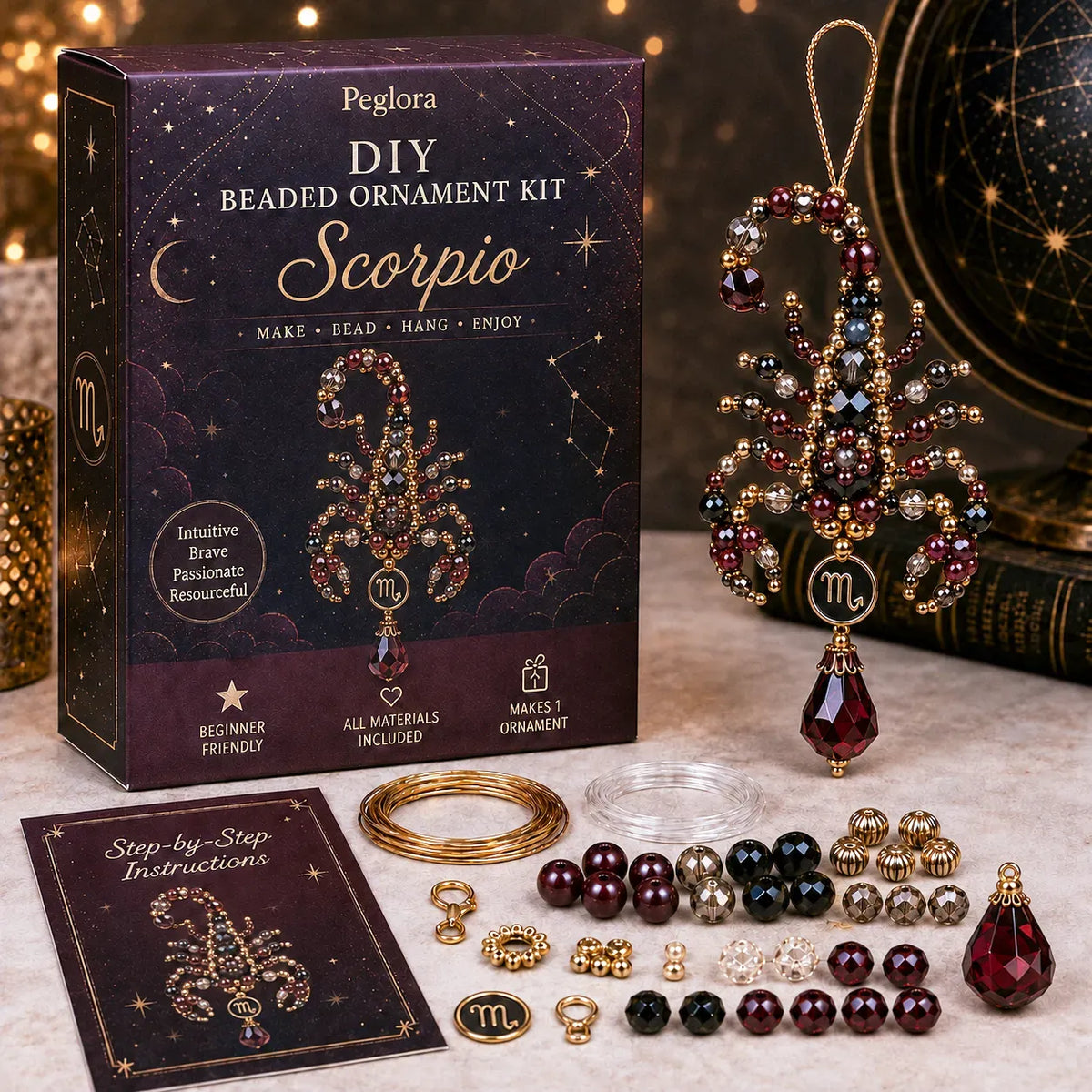 Zodiac Blessing Beaded Ornament DIY Kit