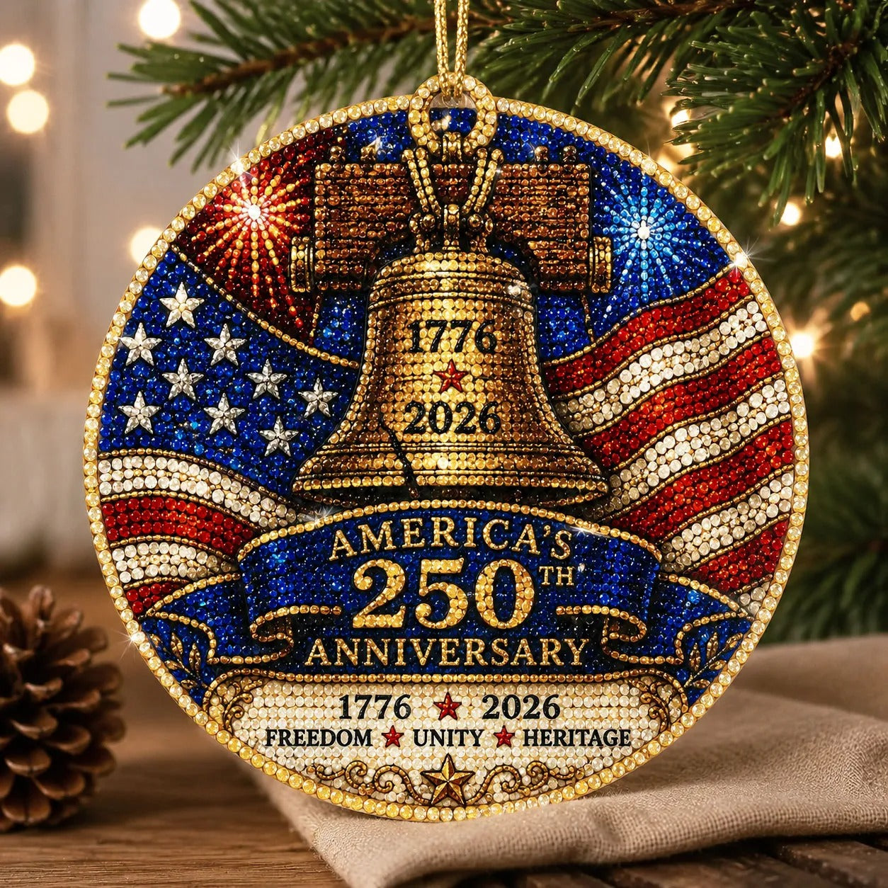 250th Anniversary Diamond Art Ornament Kit Christmas Ornament