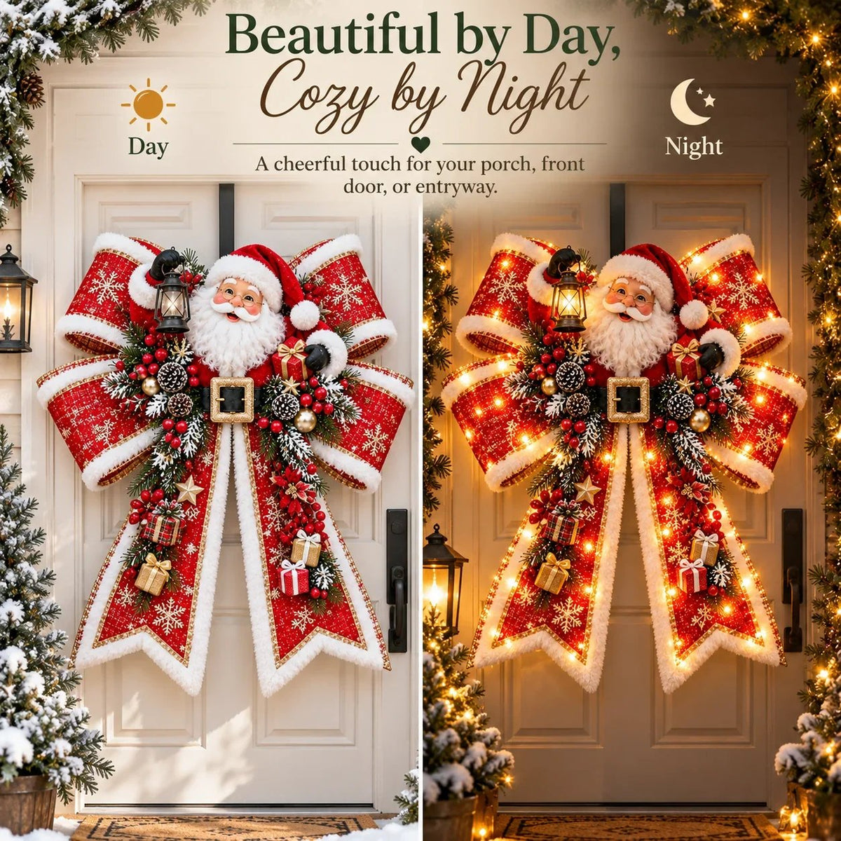 Christmas Magic Bow Door Hangers