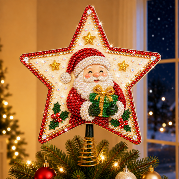 DIY Sparkling Christmas Star Tree Topper Kit