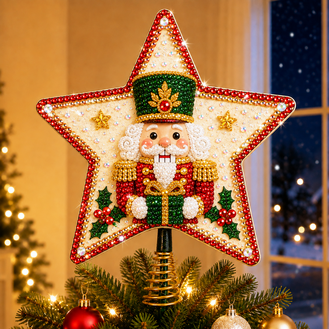 DIY Sparkling Christmas Star Tree Topper Kit