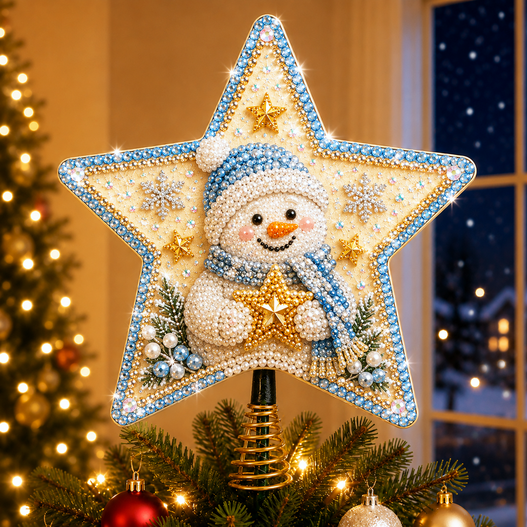 DIY Sparkling Christmas Star Tree Topper Kit