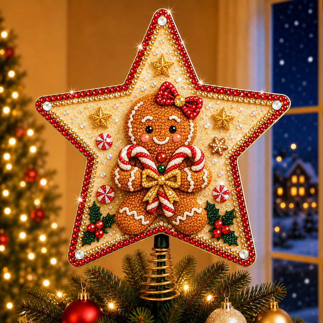 DIY Sparkling Christmas Star Tree Topper Kit