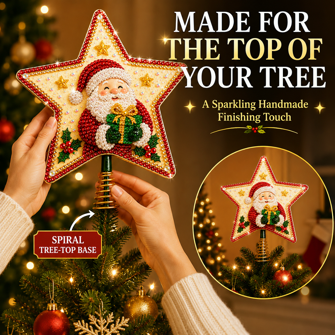 DIY Sparkling Christmas Star Tree Topper Kit
