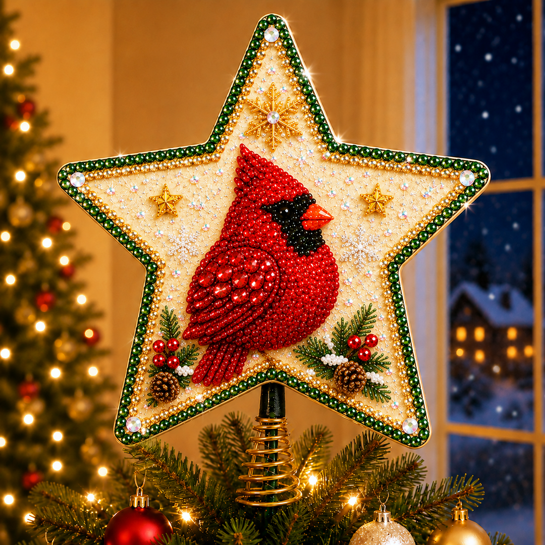 DIY Sparkling Christmas Star Tree Topper Kit