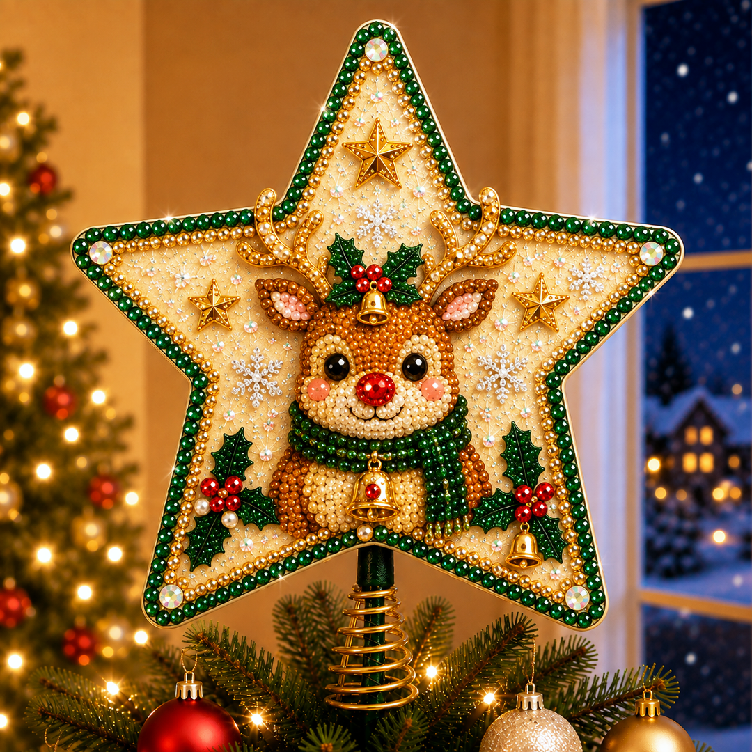 DIY Sparkling Christmas Star Tree Topper Kit