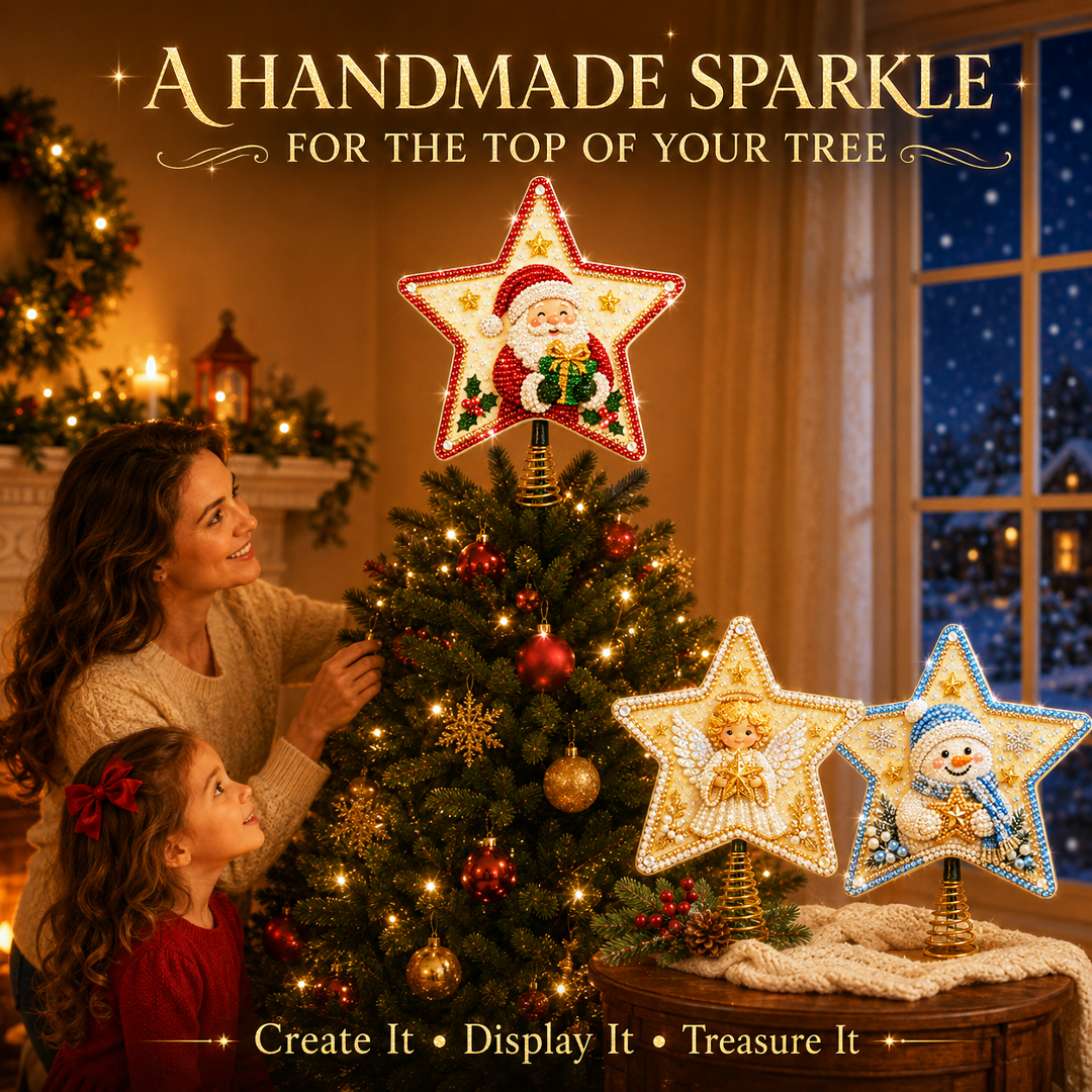 DIY Sparkling Christmas Star Tree Topper Kit