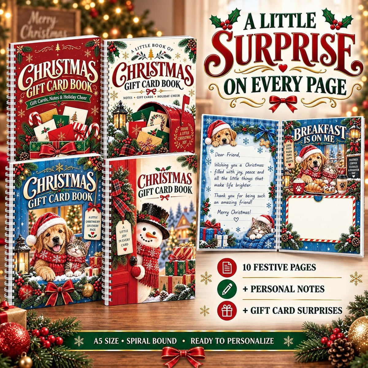 Christmas Gift Card Book