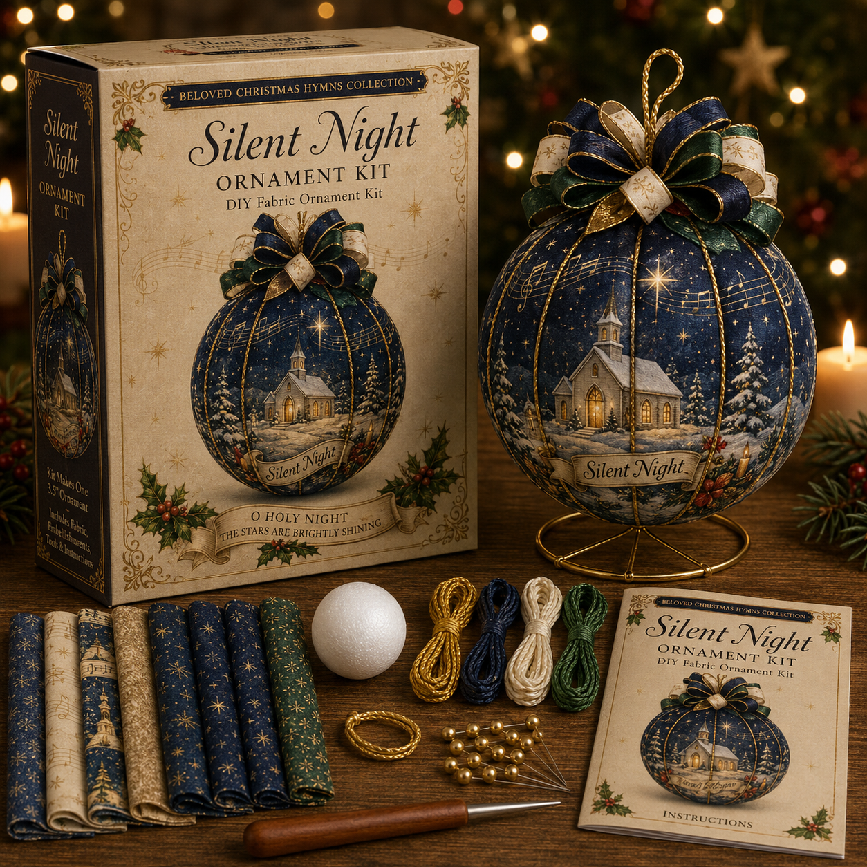 Beloved Christmas Hymns DIY Fabric Ornament Kit