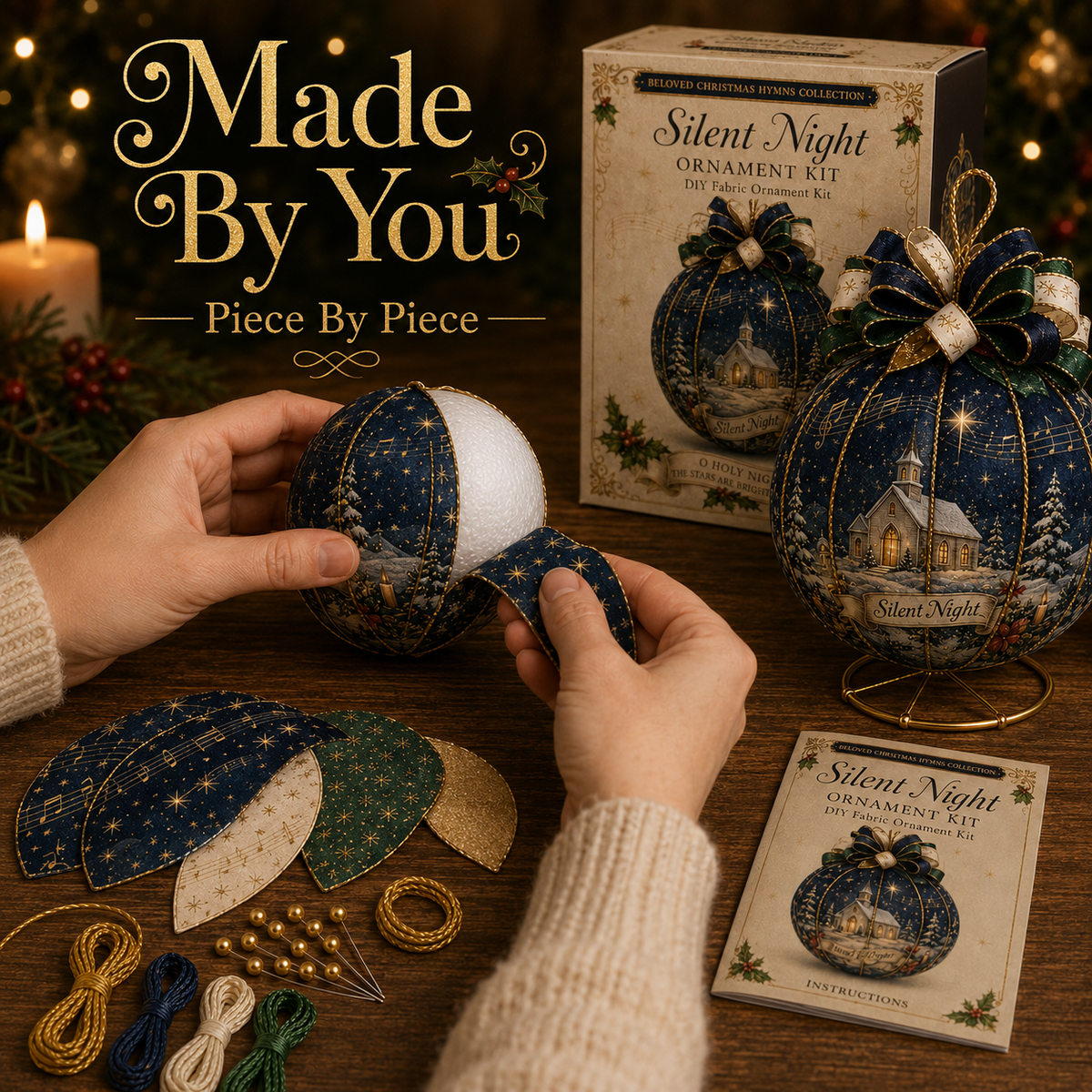 Beloved Christmas Hymns DIY Fabric Ornament Kit