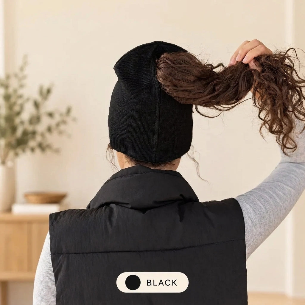 Women's Magnetic Ponytail Beanie
