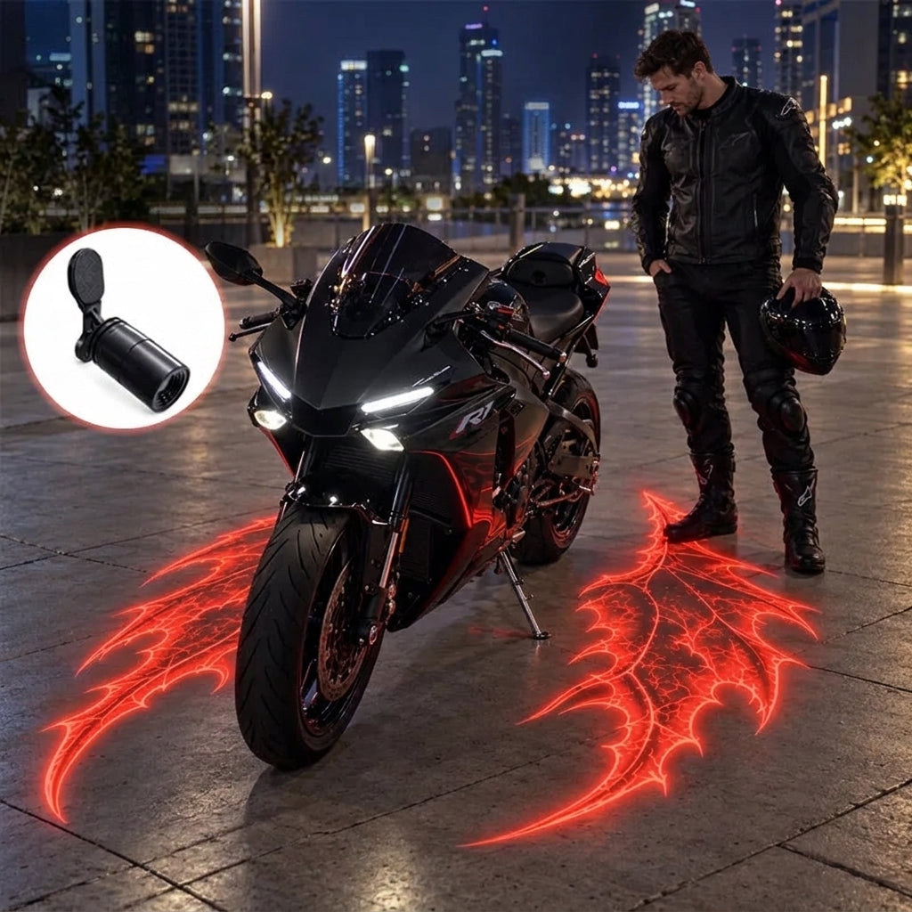 Motorcycle Devil Wing Ground Projection Lights