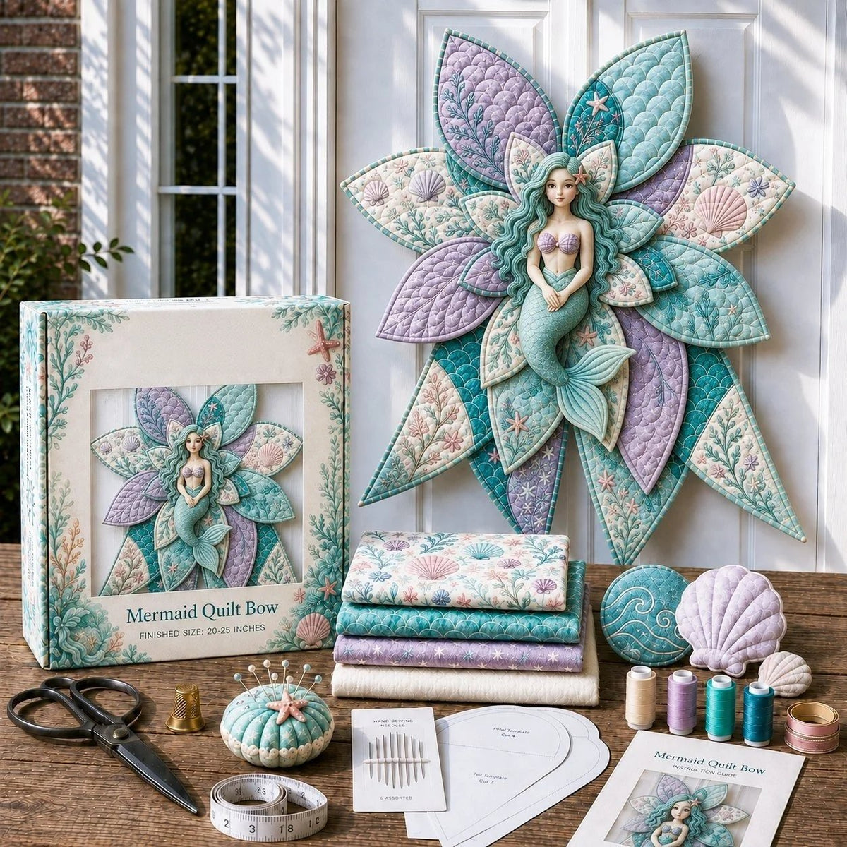 DIY Quilted Animal Door Hanging Sewing Kit