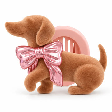 Velvet Dachshund Car Fragrance Clip