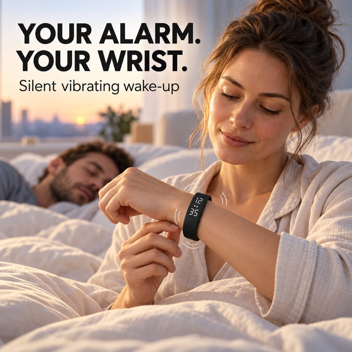 Silent Vibrating Alarm Wristband
