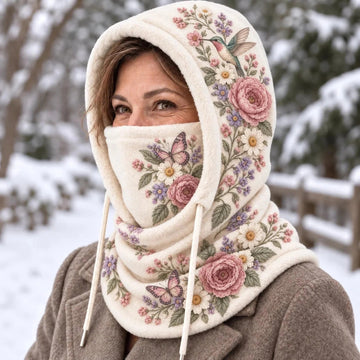 Women’s Floral 3-in-1 Winter Hood