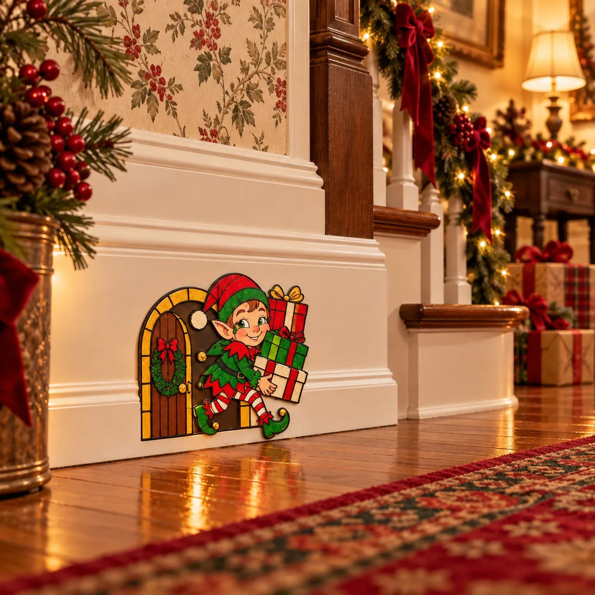 Funny Christmas Baseboard Decorations