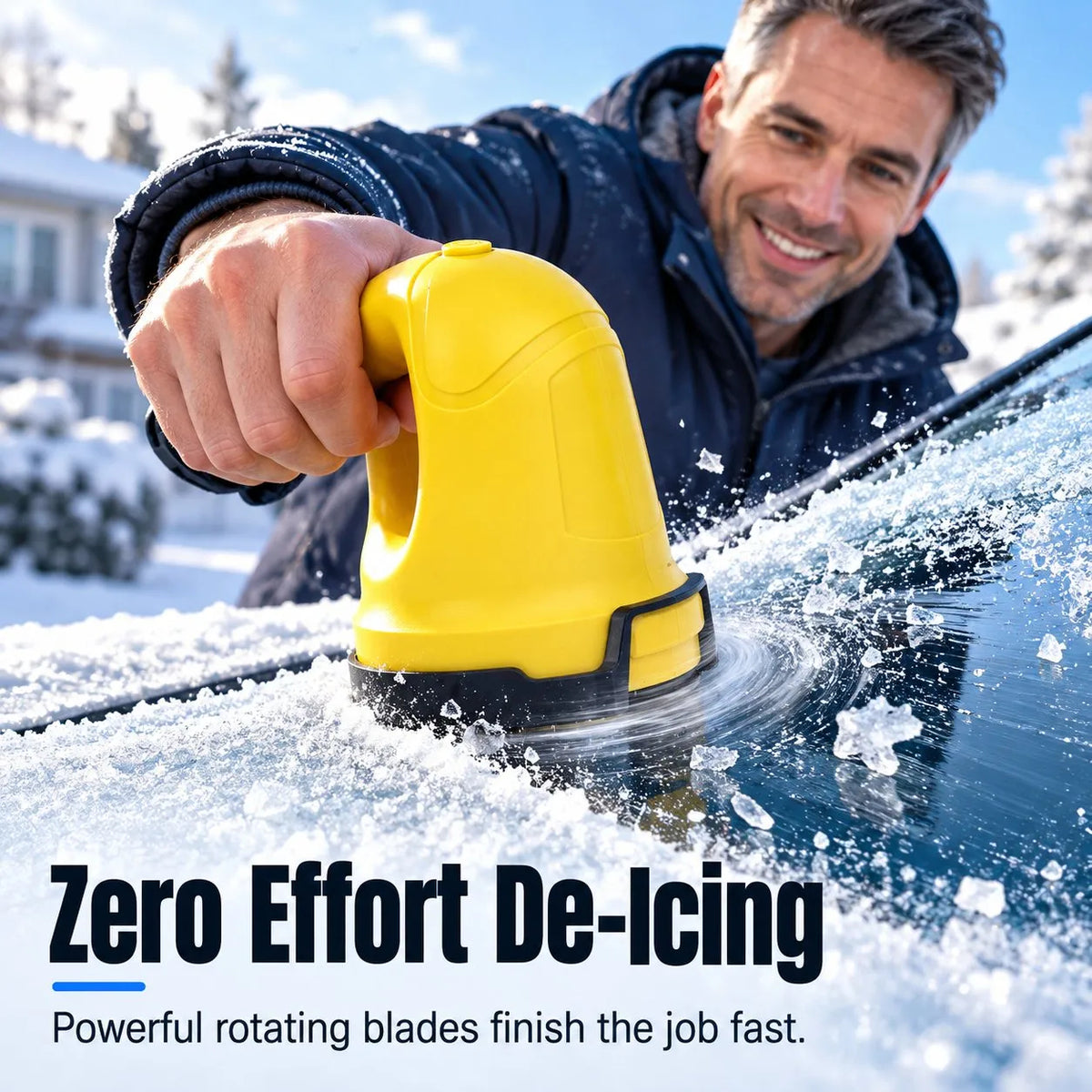 Electric Car Ice Scraper USB Rechargeable Winter Window Snow Removal Tool