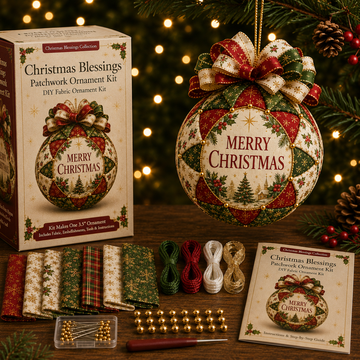 Christmas Blessings Patchwork Ornament DIY Kit