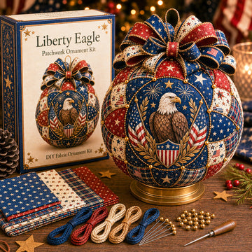 Patriotic & Military Tribute Patchwork Ornament DIY Kit