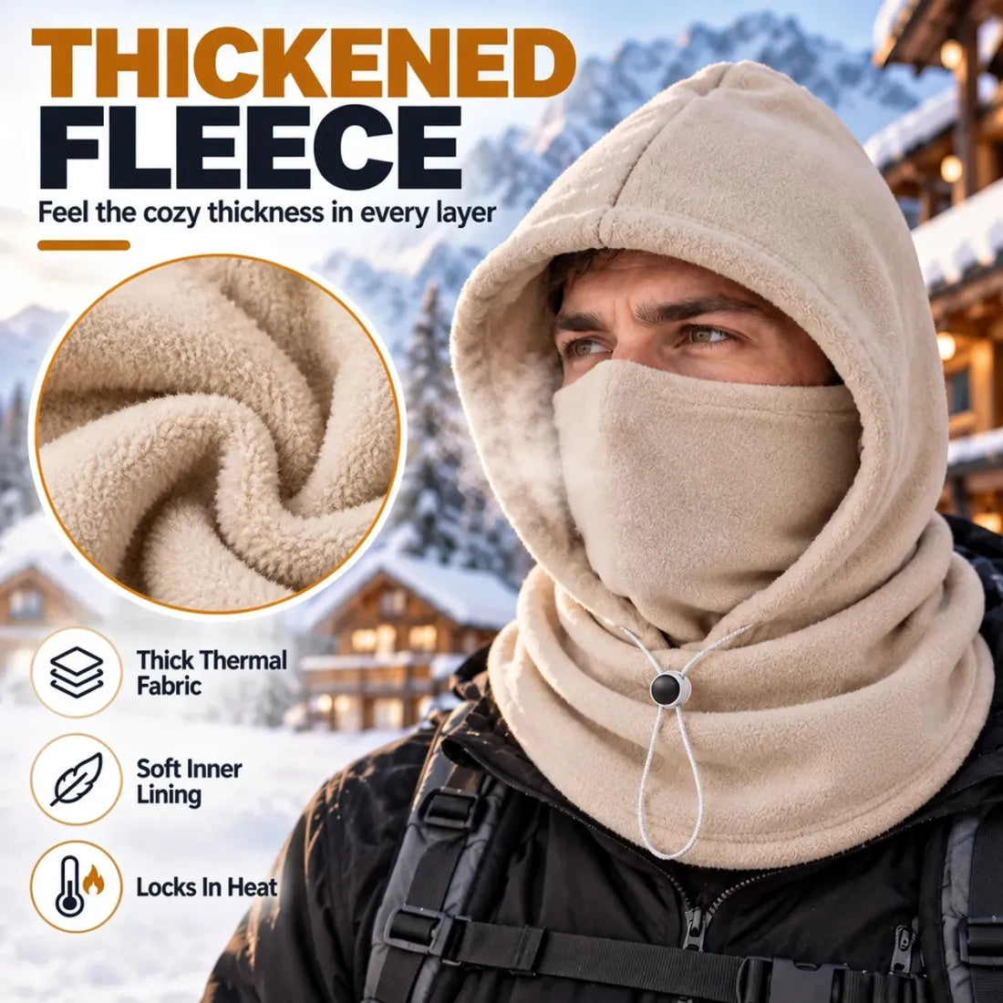 Winter Fleece Hood – 3-in-1 Warmth for Head, Face & Neck