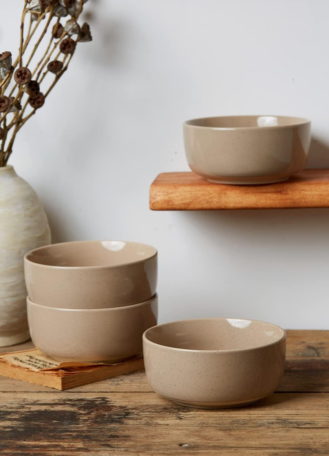 Speckled Ceramic Cereal Bowl Set