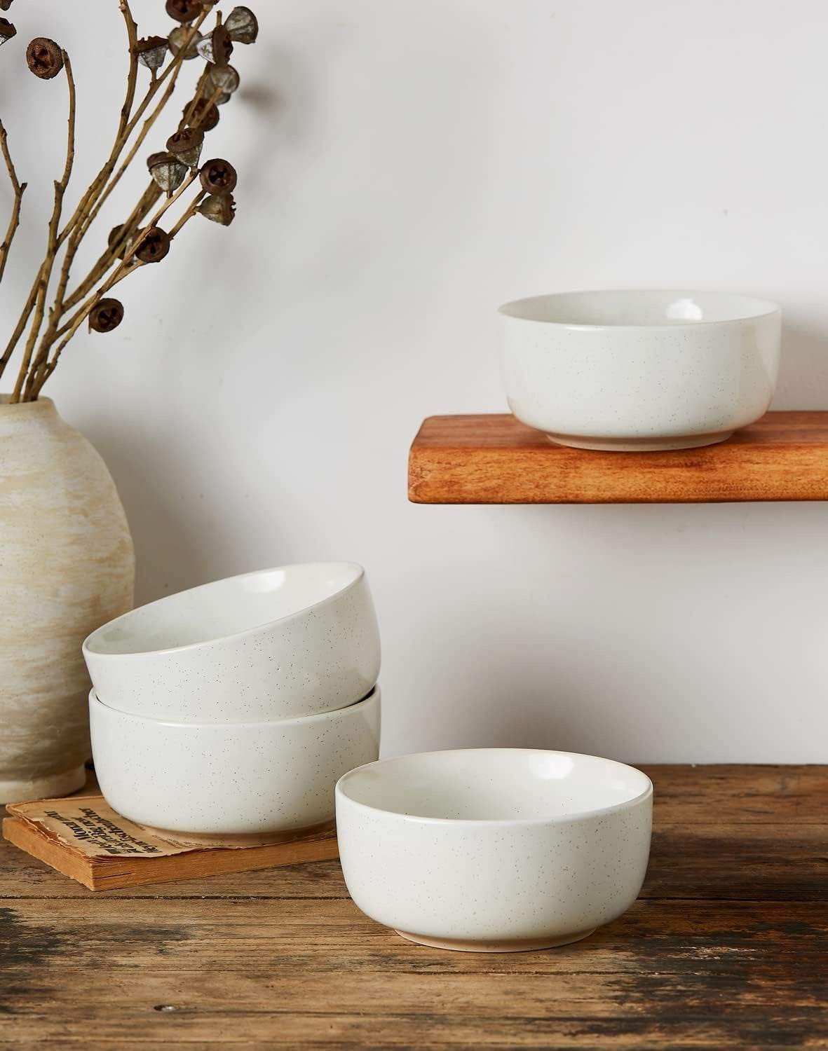 Speckled Ceramic Cereal Bowl Set