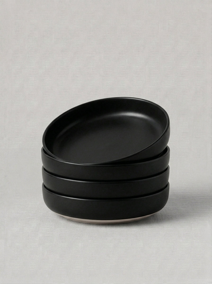 33oz Milky White Ceramic Pasta Salad Bowls
