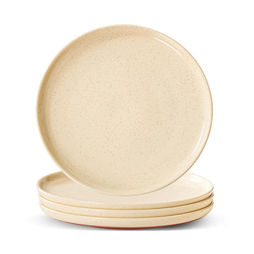 10.25" Ceramic Dinner Plates Set of 4 – Speckled Stoneware Plates