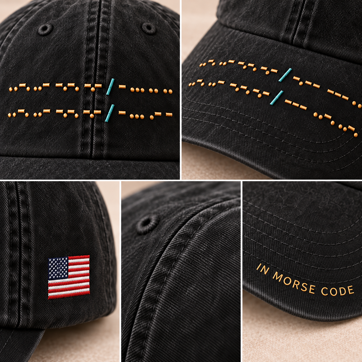 Secret Attitude Morse Code Cap