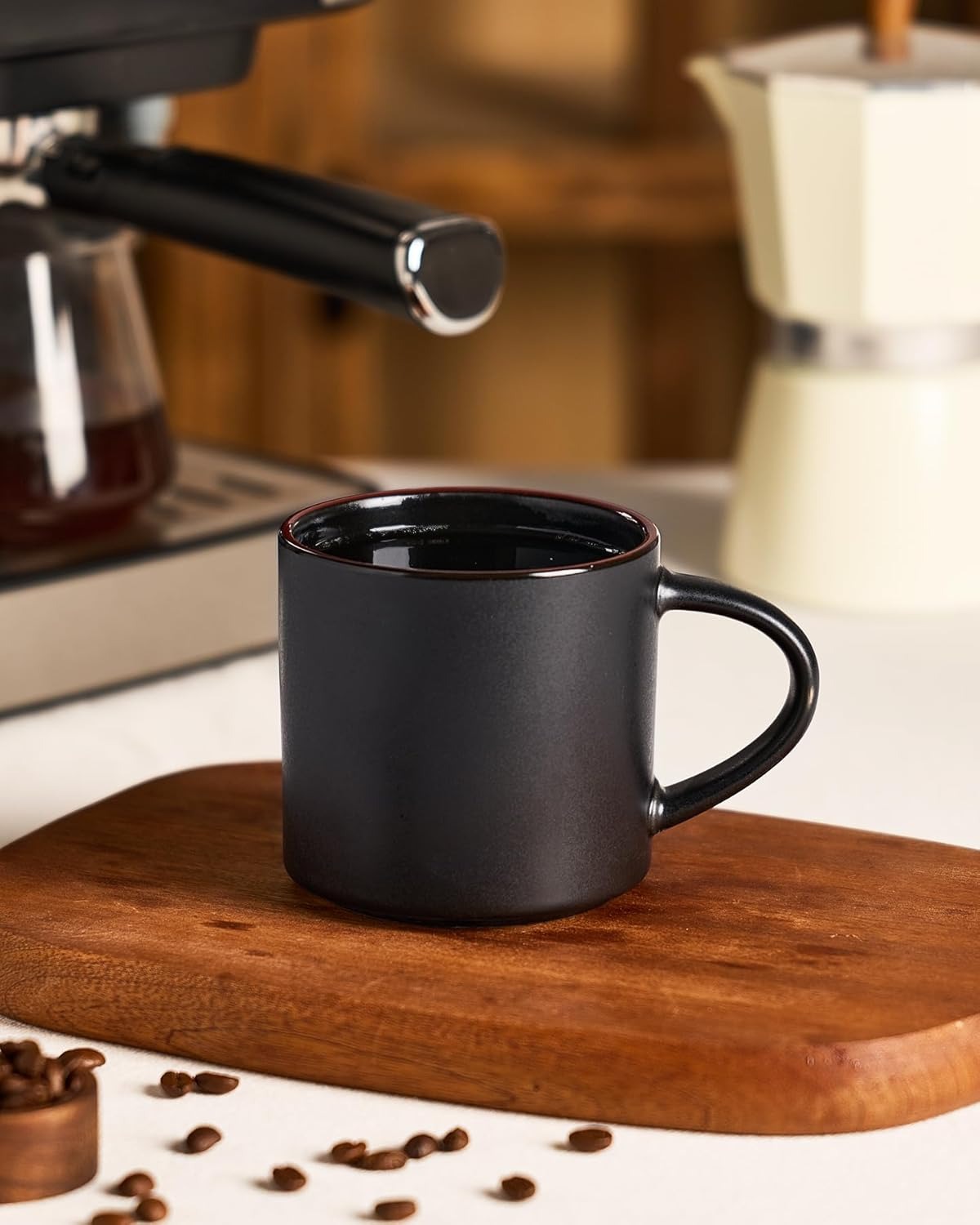 Nebula Dark Gray Ceramic Coffee Mug Set