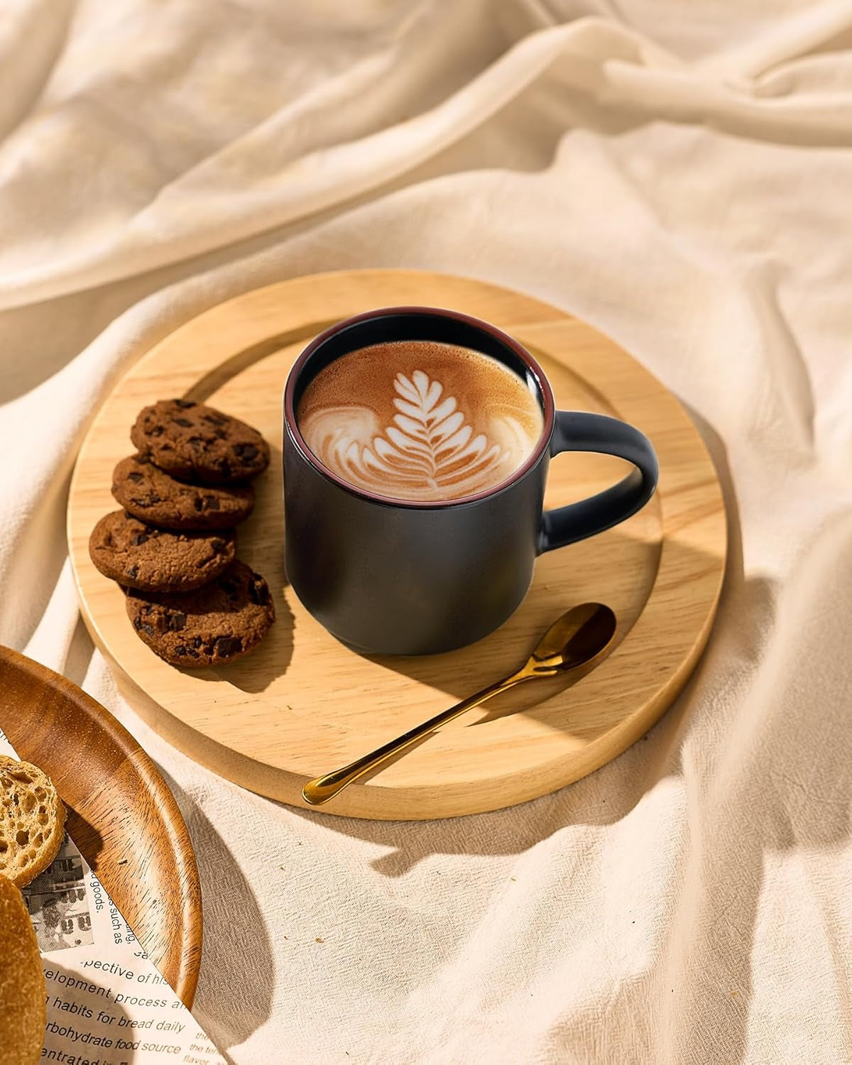 Nebula Dark Gray Ceramic Coffee Mug Set