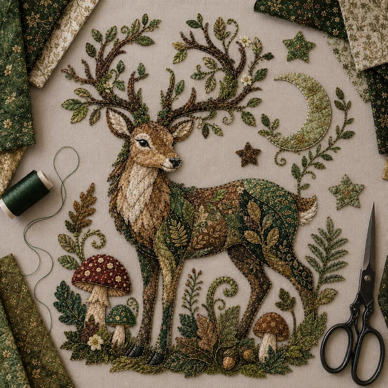 Beginner-Friendly Mythic Wilds DIY Layered Patchwork Art Kit