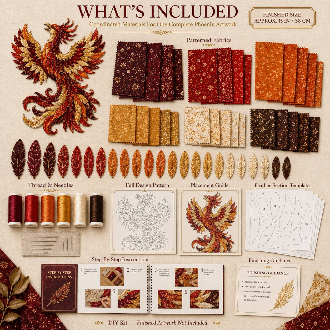 Beginner-Friendly Mythic Wilds DIY Layered Patchwork Art Kit