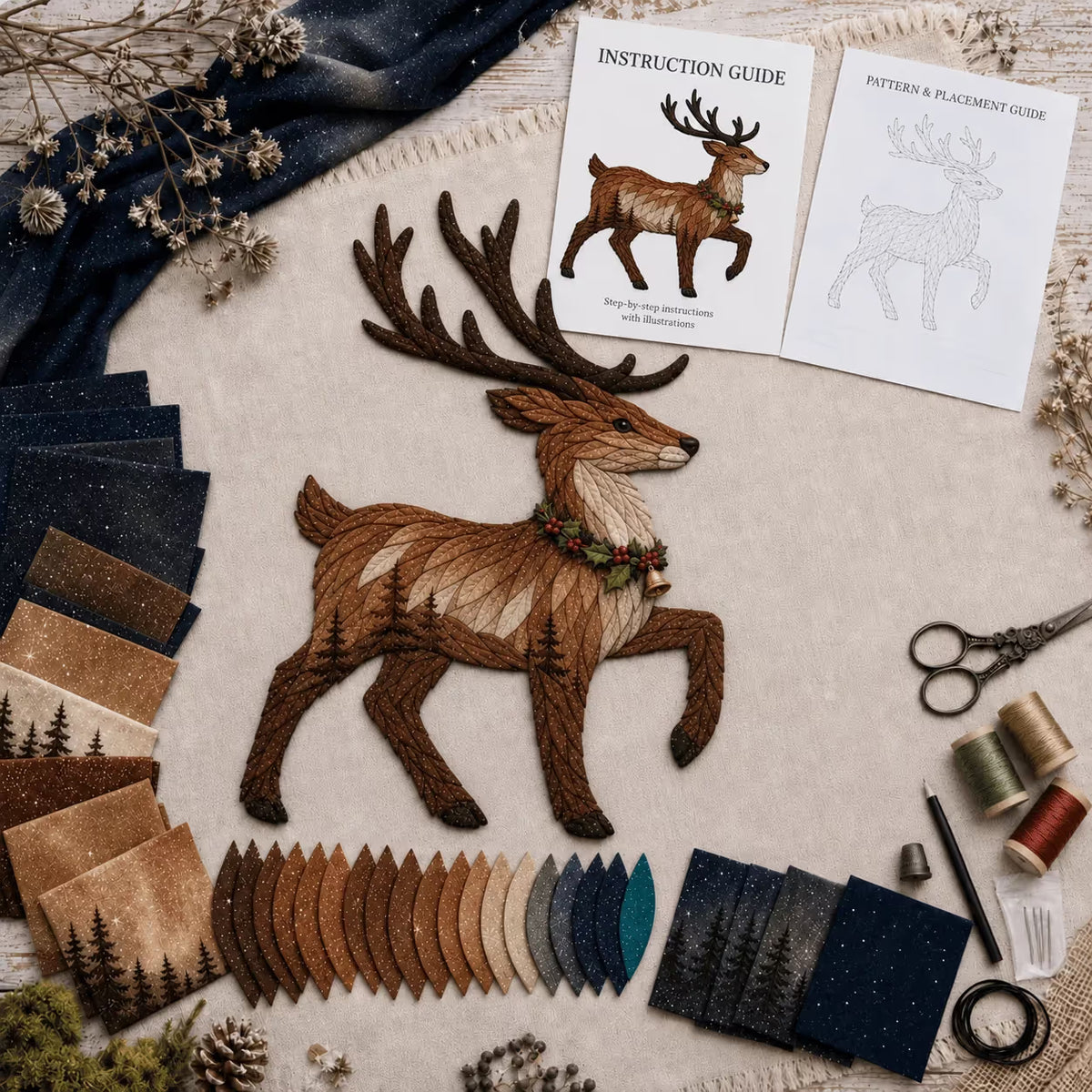 Christmas Fabric Art Door Hanging Craft Kit