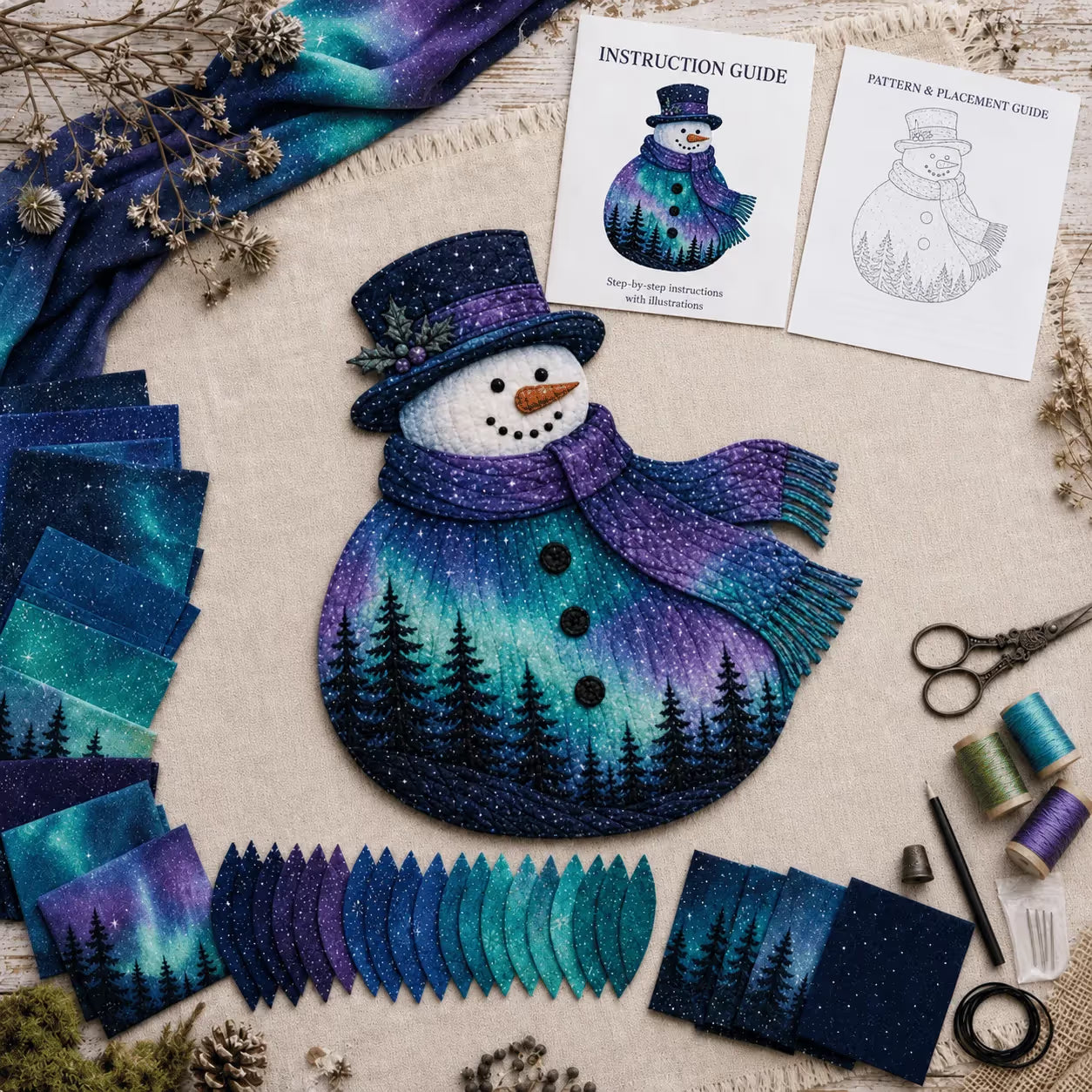 Christmas Fabric Art Door Hanging Craft Kit
