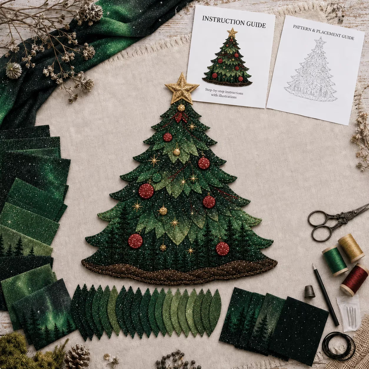 Christmas Fabric Art Door Hanging Craft Kit