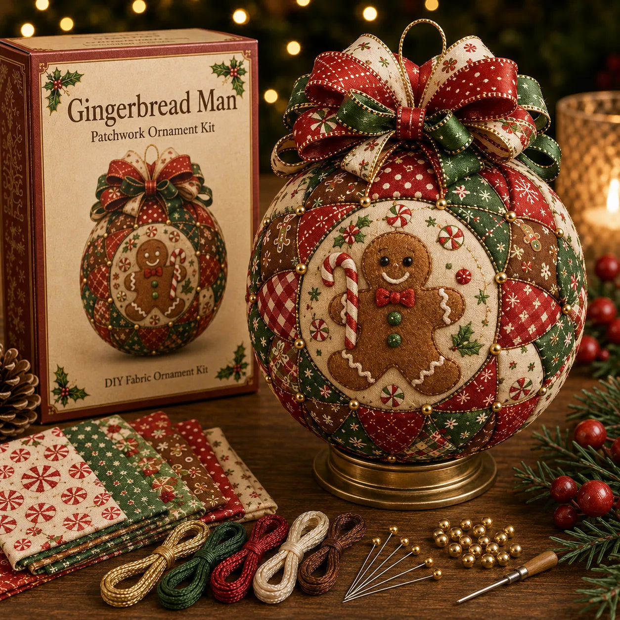Christmas Classics Patchwork Ornament DIY Kit