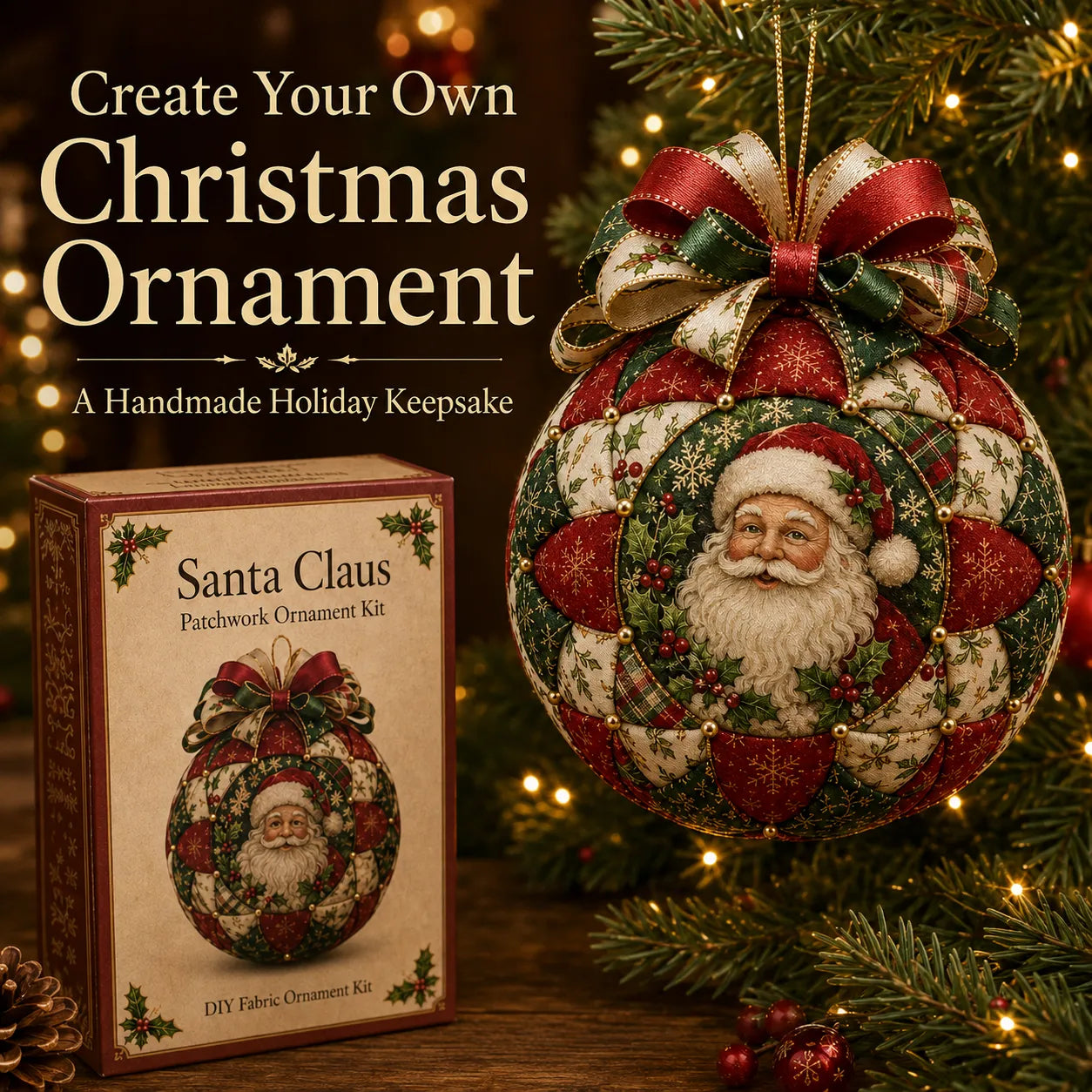 Christmas Classics Patchwork Ornament DIY Kit