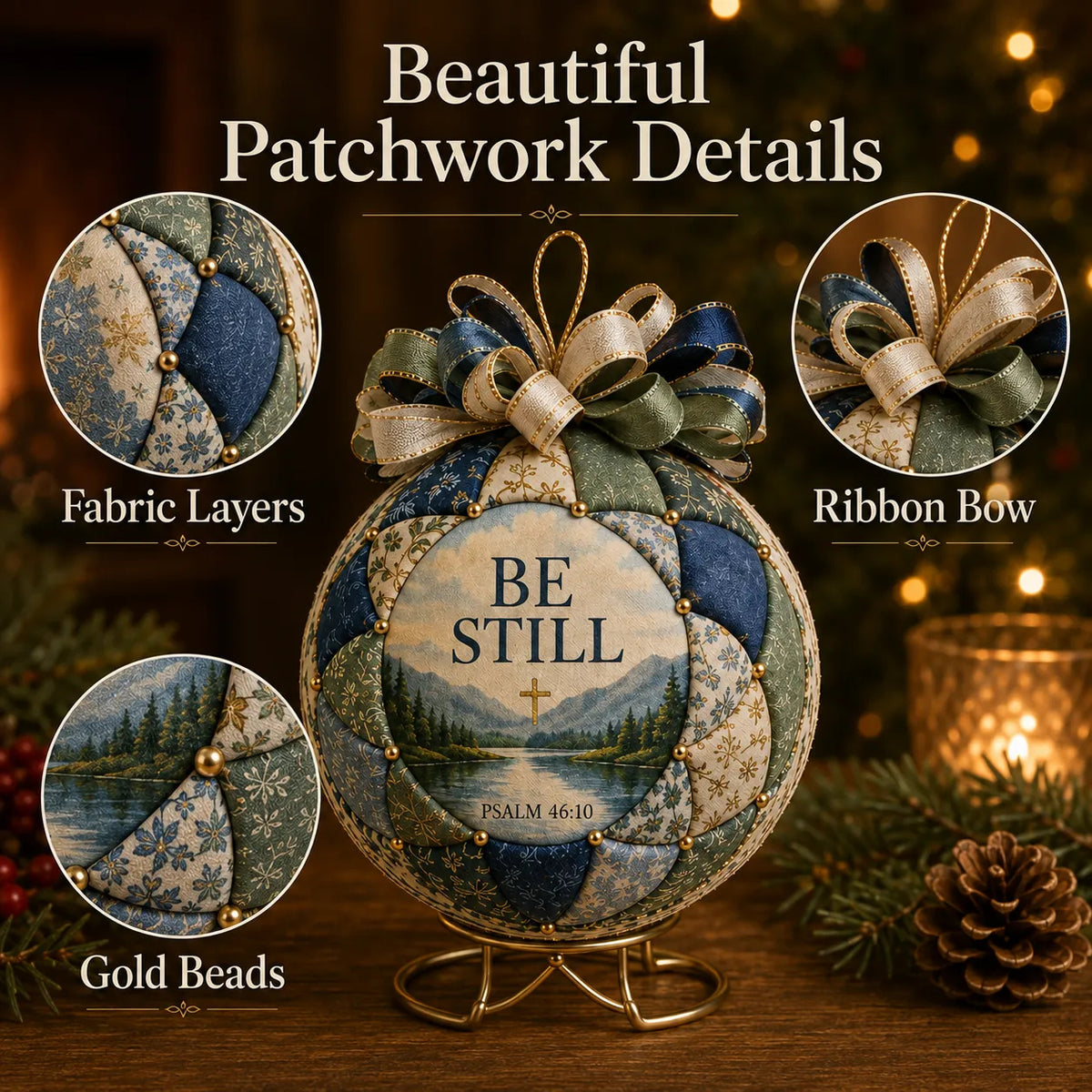 Christmas Faith Patchwork Ornament DIY Kit