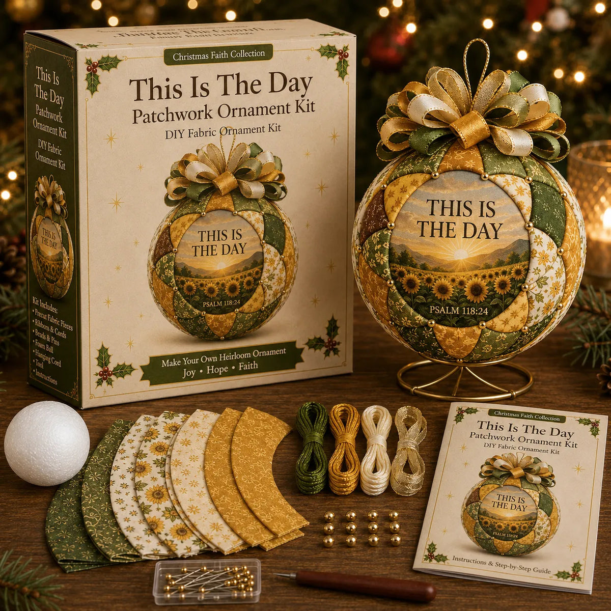 Christmas Faith Patchwork Ornament DIY Kit
