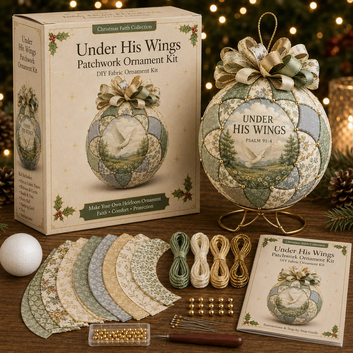 Christmas Faith Patchwork Ornament DIY Kit