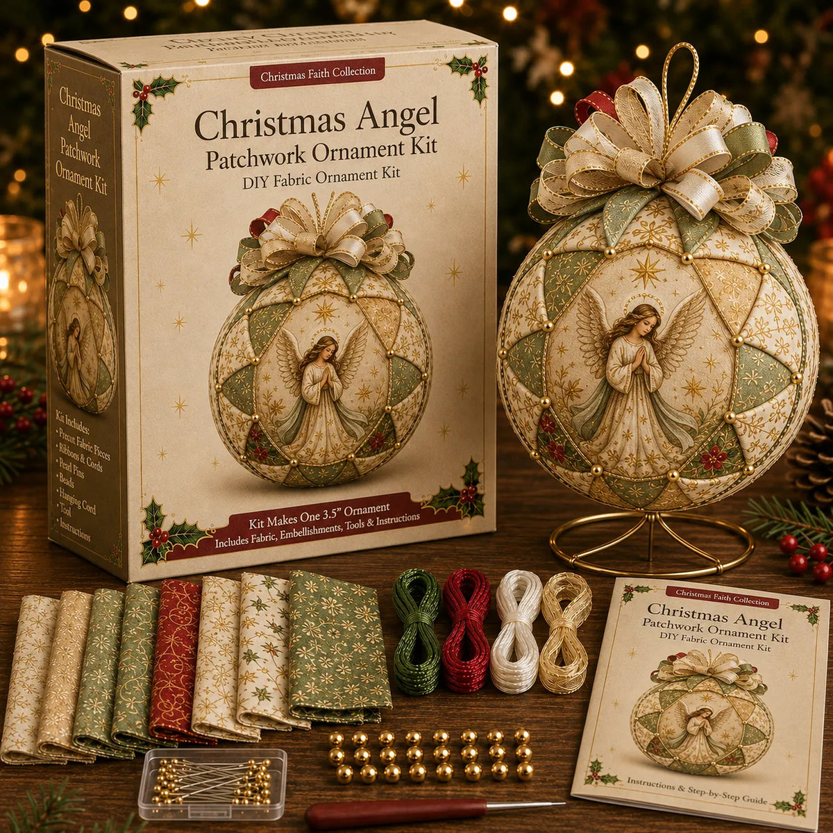 Christmas Nativity Patchwork Ornament DIY Kit