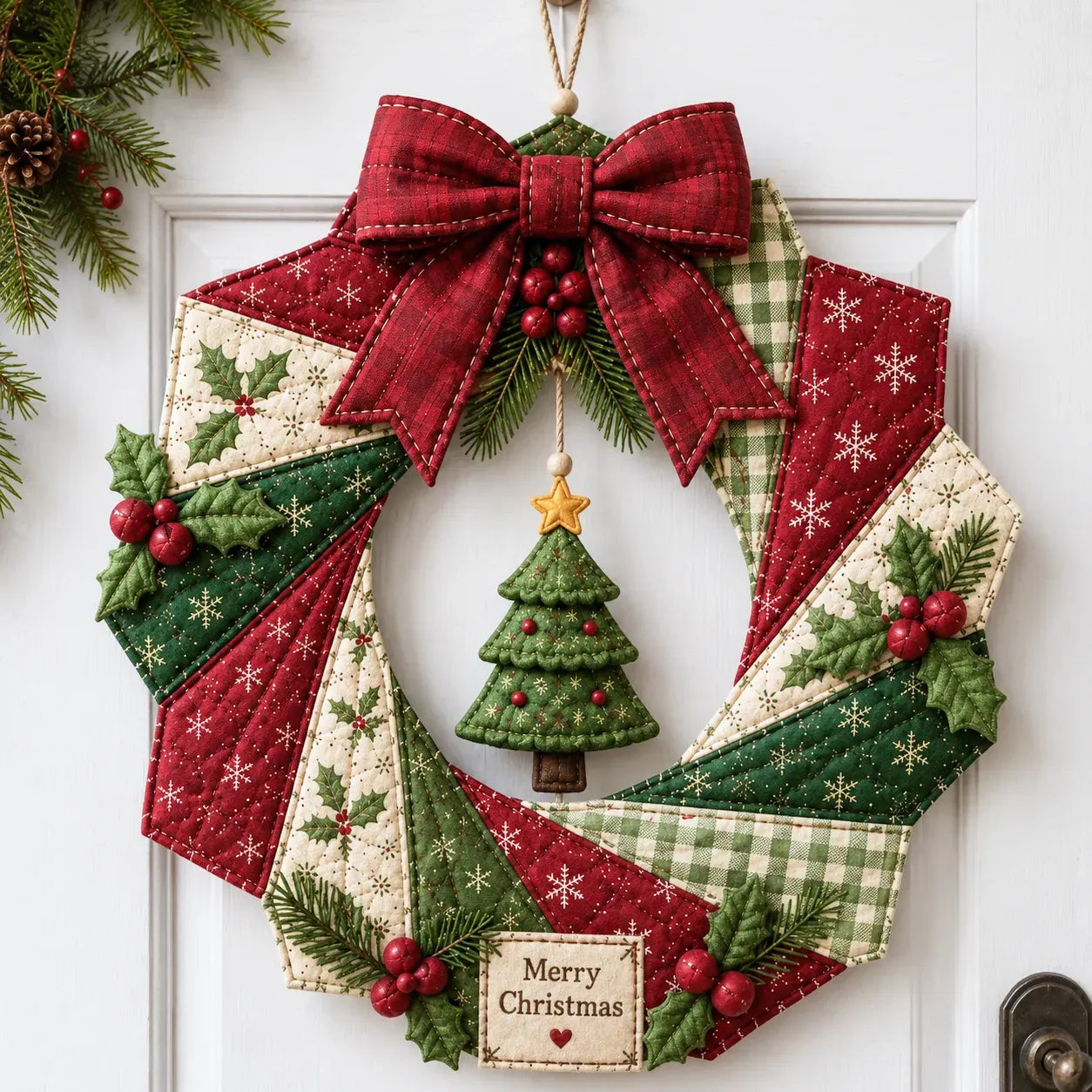 Beginner-Friendly DIY Christmas Fabric Wreath Kit Collection